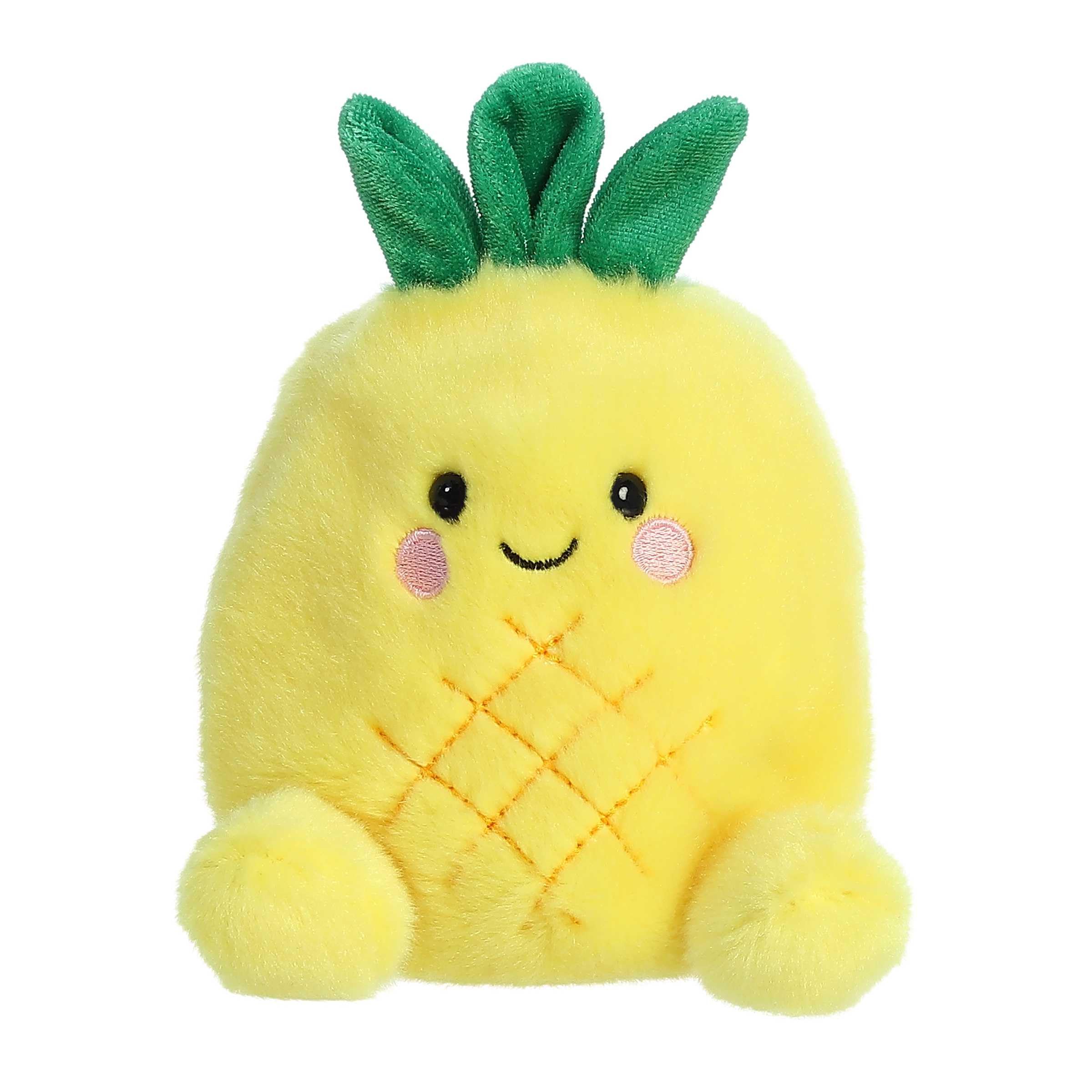 Aurora® Adorable Palm Pals™ Perky Pineapple™ Stuffed Animal - Fun Collectible Plush for Kids and Adult Collectors - Perfect for Decorating Rooms and Birthday Gifts - Yellow 4.5 Inches