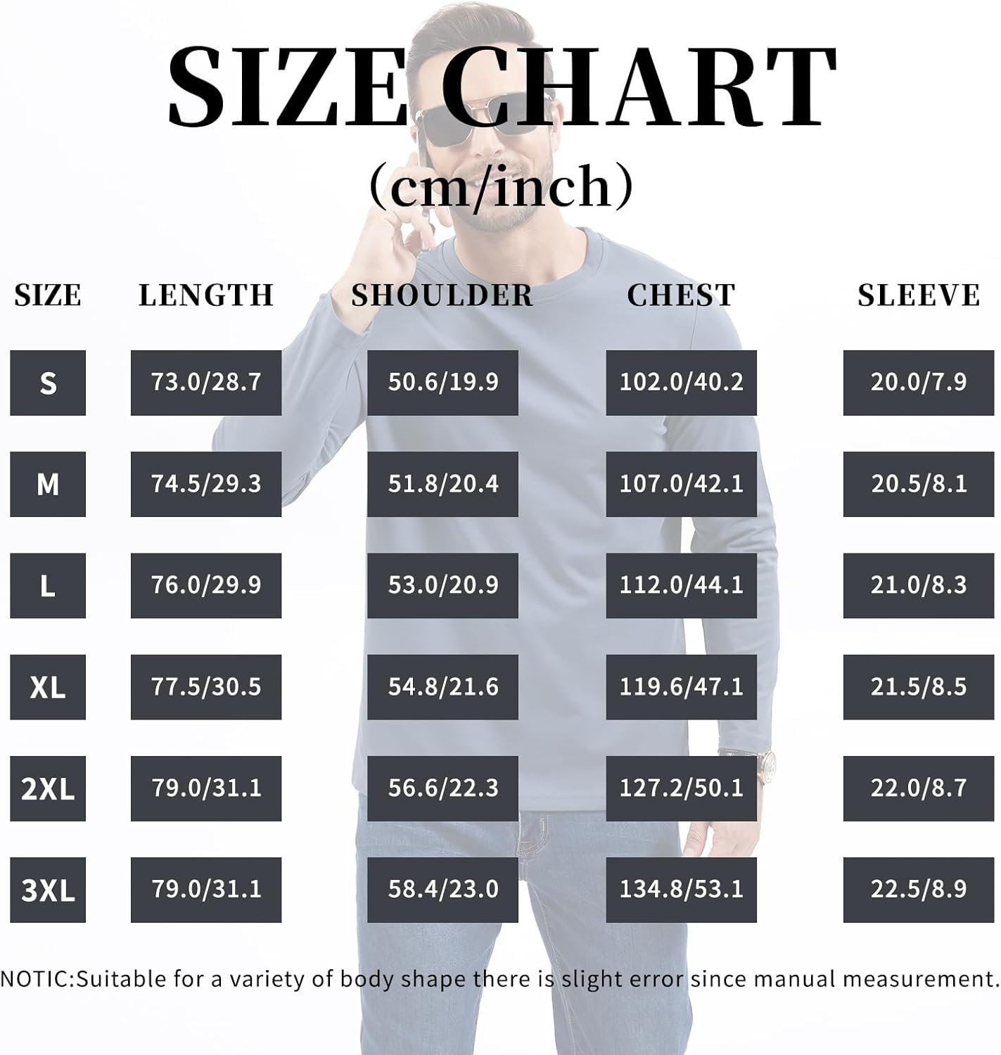 Men's Solid Color Long Sleeved T-Shirt Casual Top for Spring and Autumn Daily Top - Image 7