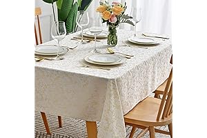 Elegant 60 x 108 Damask Tablecloth for Oblong Tables