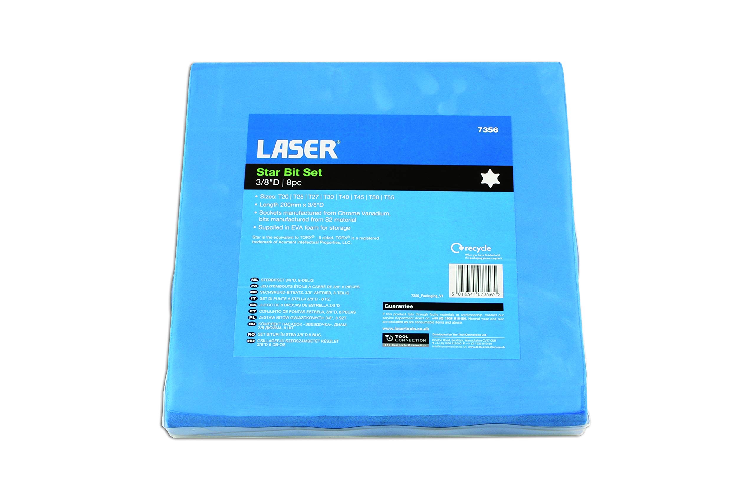 Laser da 7356 a stella 3/20,3 cm D 8PC