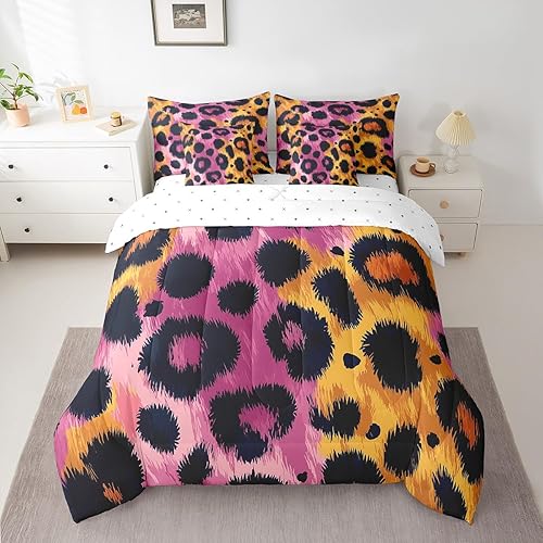 Miniatura 42 de Feelyou Juego de edredón de flores con sábanas, tamaño individual, cama de flores groovy en una bolsa, diseño de flores hippie de los años 70, juego
