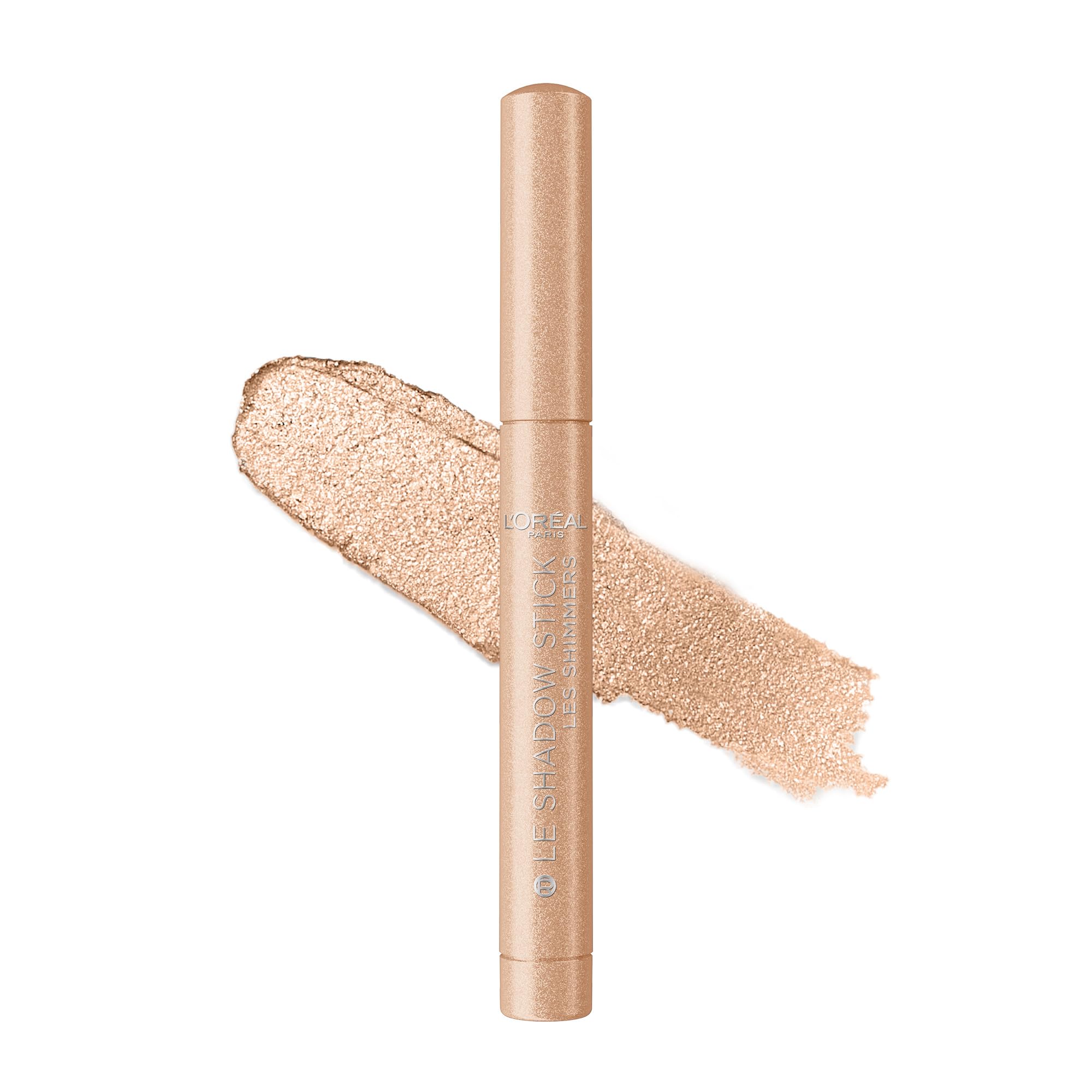 L'Oreal Paris Le Shadow Stick Shimmer Eyeshadow, High-Pigment, Long-Lasting, and Blendable Cream Eyeshadow Stick, Transfer and Smudge-Resistant Eye Makeup, Peach Lights Peach Lights 0.05 Ounce (Pack of 1)