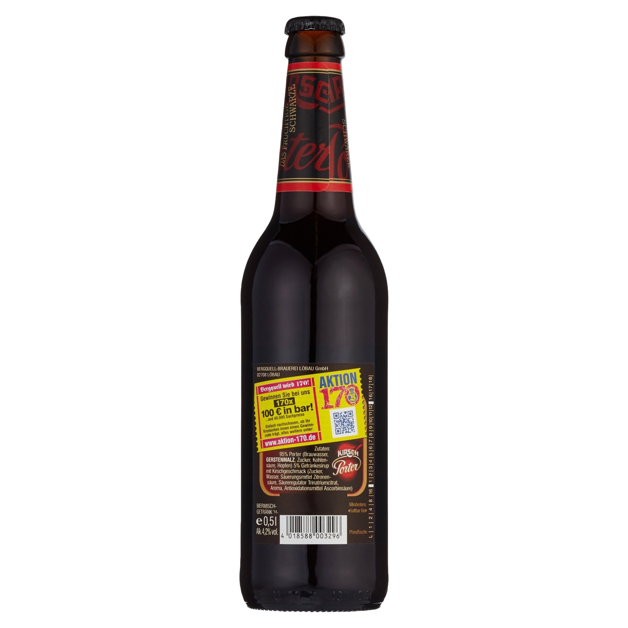 Lausitzer Kirsch-Porter Biermischgetränk MEHRWEG (20 x 0.5 l)