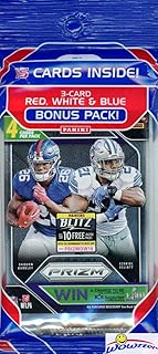 2018 Panini Prizm NFL Football Factory Sealed Jumbo Fat Cello Pack with 3 EXCLUSIVE RED, WHITE & BLUE PRIZMS! Look for RCs & Autos of Baker Mayfield, Saquon Barkley, Sam Darnold & Many More! WOWZZER! - coolthings.us