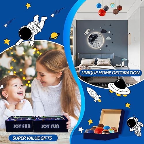 Miniatura 6 de Mini bolas de espuma para plantas, 10 unidades de bolas de estrés del sistema solar para niños y adultos, aprieta global para aliviar el estrés, kit