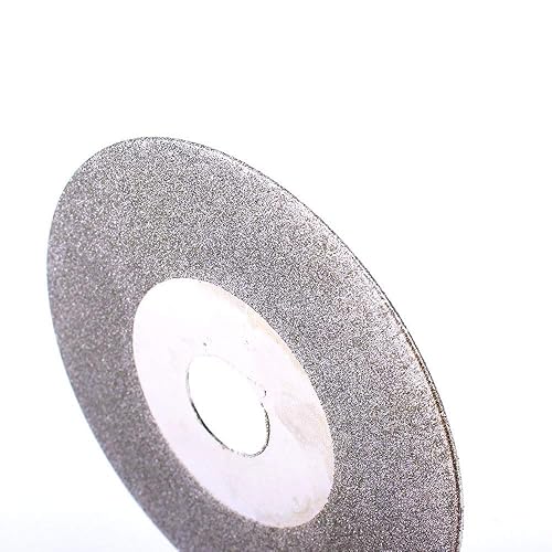 Miniatura 3 de Muela abrasiva de diamante de doble cara de 4 pulgadas, rueda abrasiva, disco de regazo plano, grano 150 para moler vidrio piedra cerámica