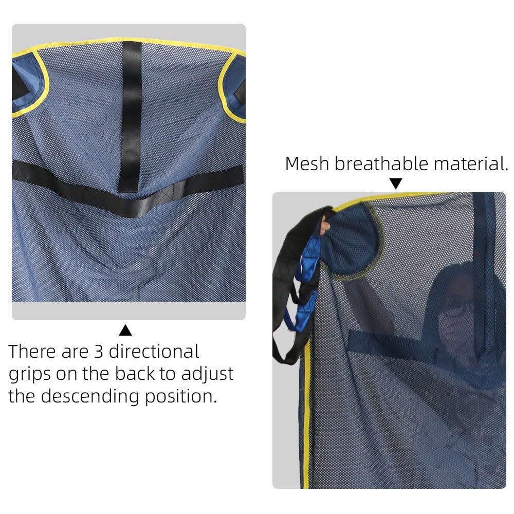 Arnés Elevación Paciente De Cuerpo Completo, Eslinga Elevación,para Posicionamiento Y Elevación De La Cama,Enfermería, Cuidador 507 Libras （No Incluye grua）