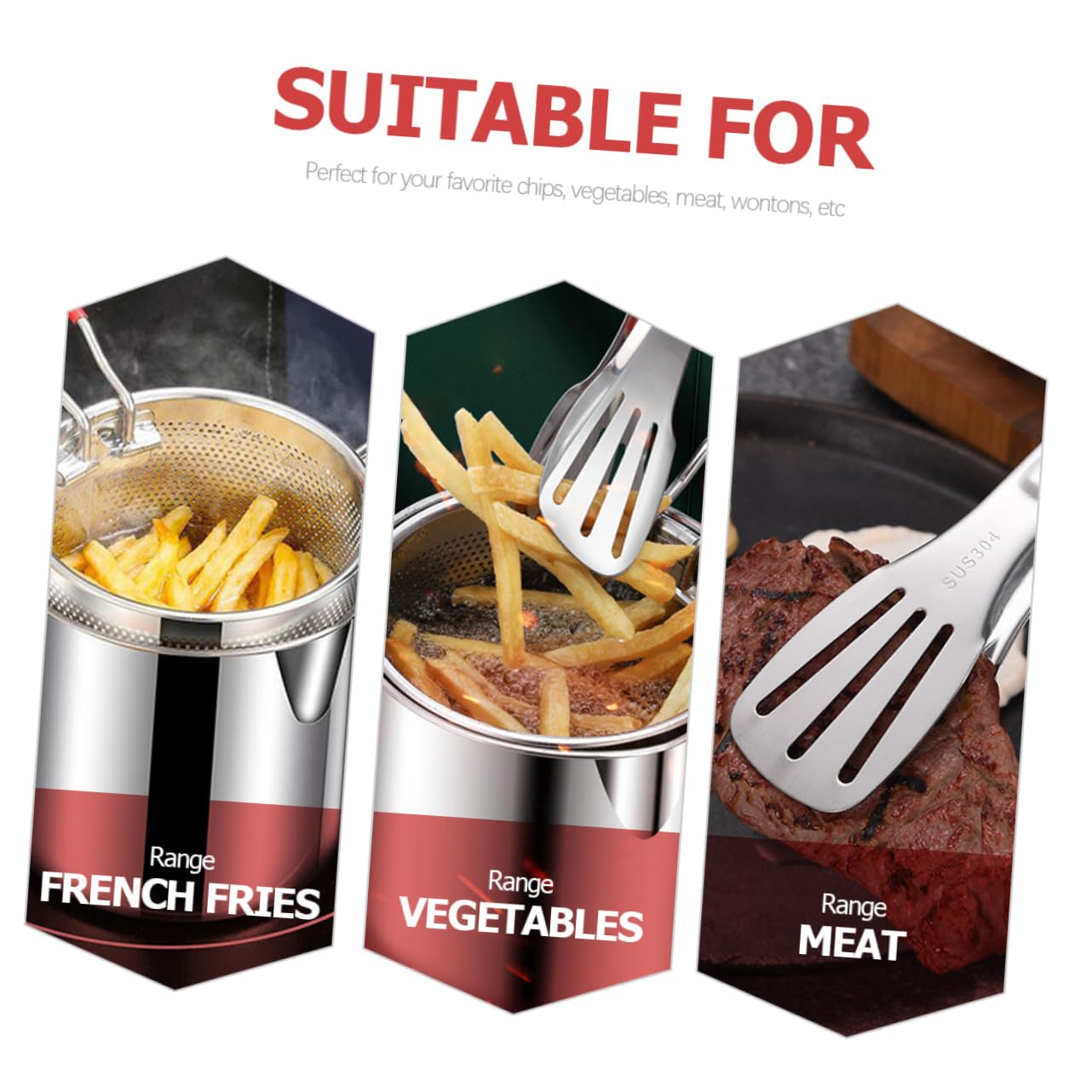 Deep Fryers Multi-purpose Fryer Pot with Mini Frying Basket for Breakfast Heating Milk