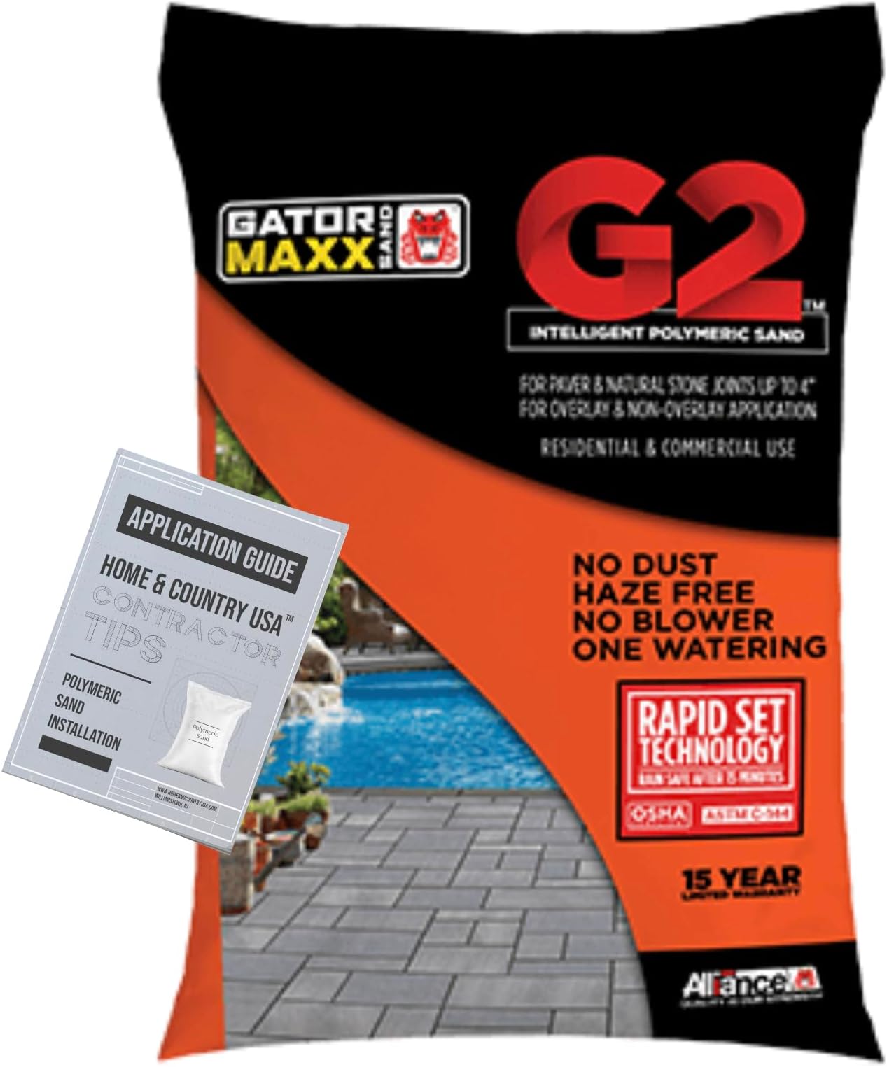 Polymeric Sand Black 18lbs Joint Stabilizing Sand for Pavers Patio, Lawn & Garden