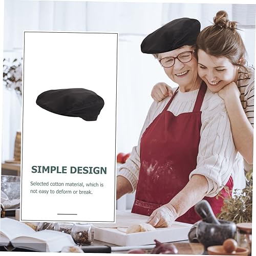 Vista 7 de FELTECHELECTR Chef Hat Beret for Kids Food Service Cap Uniform Cap Baby Foods Chef Waiter Beret Chef Beret Hat