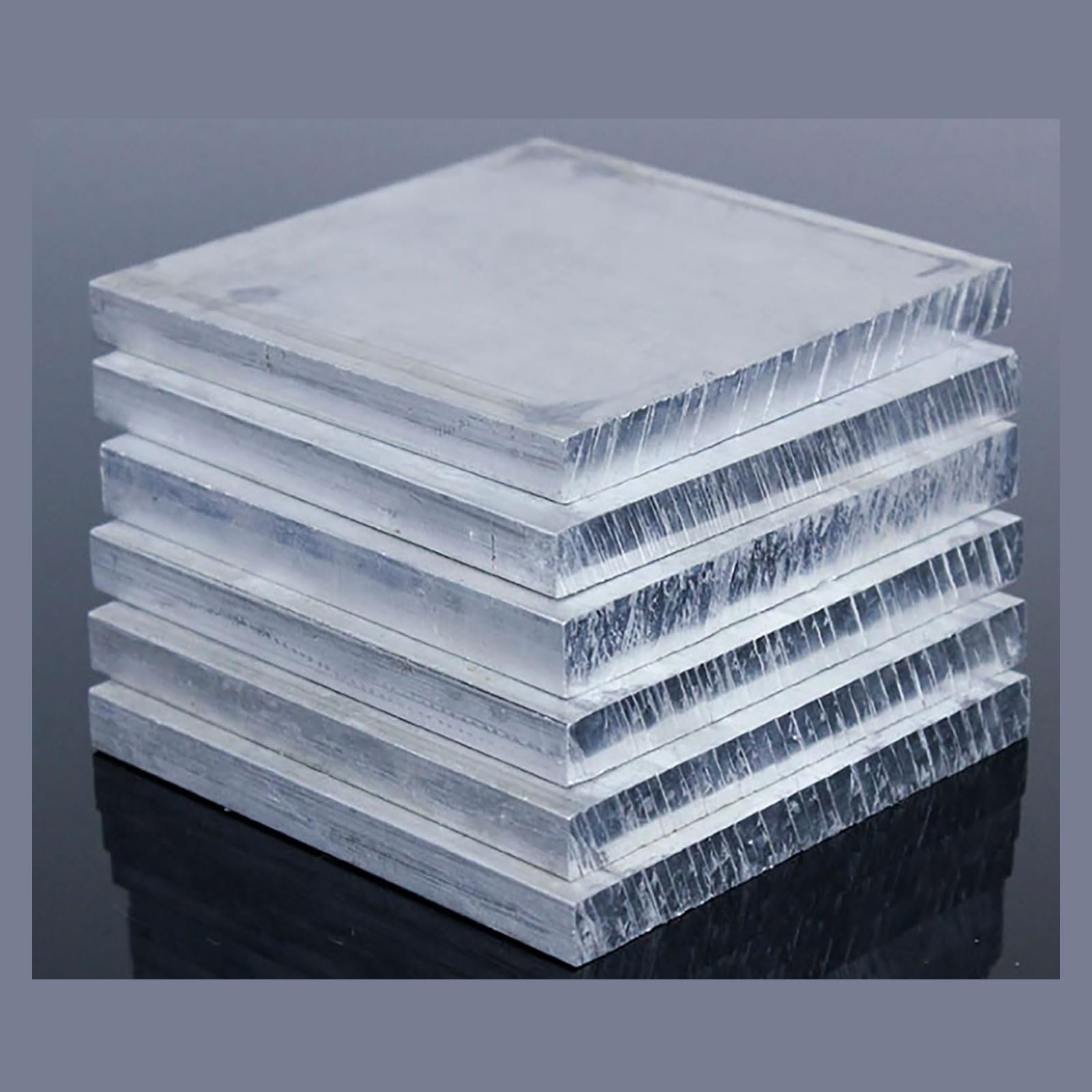 COYOUCO Lamiera di Alluminio Spessore Rettangolo Piastra Metallica Piatta Piastre Metalliche Lastre di Metallo di Alluminio Spessore 8 Mm Crafting Flat per La Decorazione,300x300mm