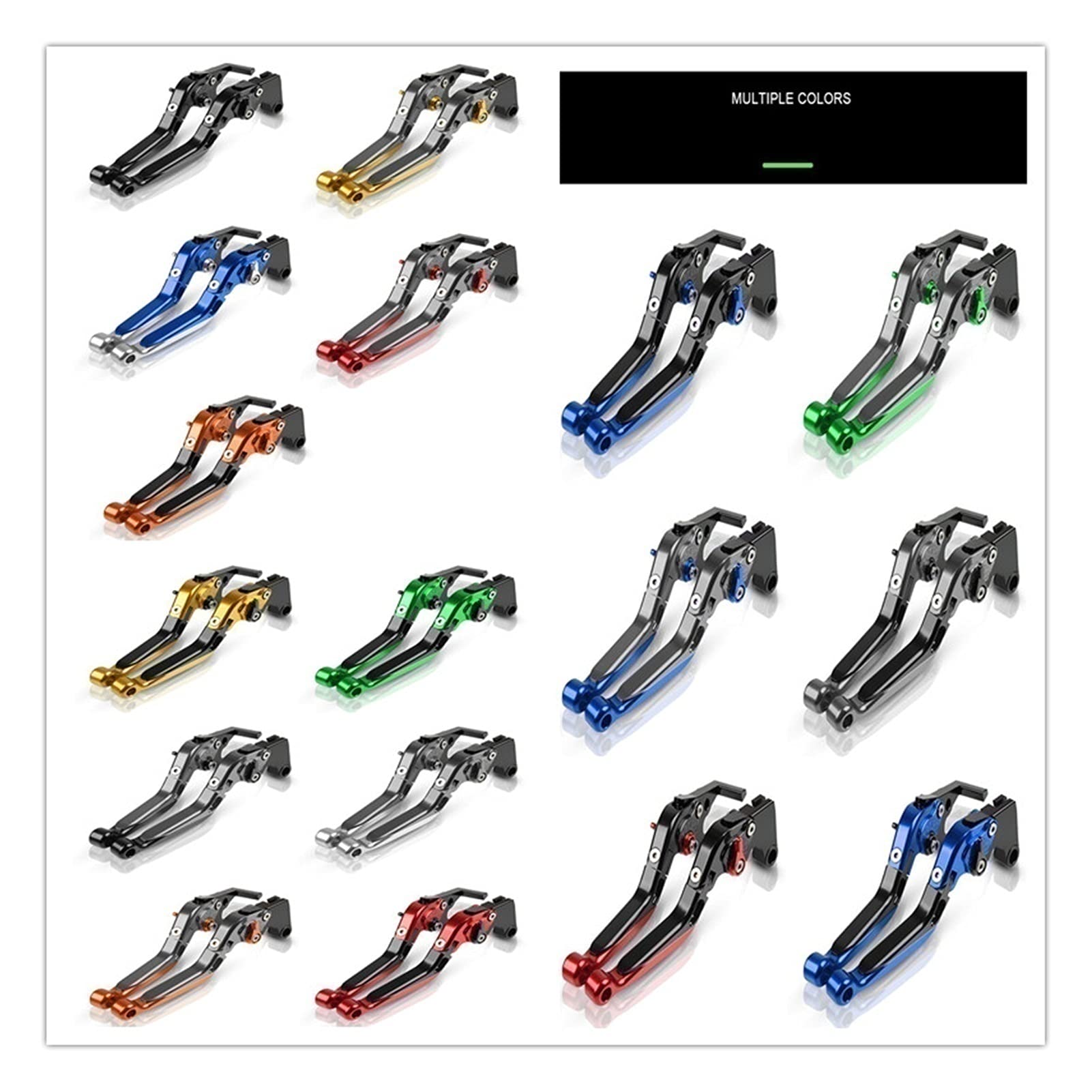Per SUZUKI DL 1000 DL1000 V-Strom 2002-2018 2017 2016 2015 2014 Accessori Moto Leve Frizione Freno Pieghevoli Allungabili Leva Della Frizione Del Freno (Colore : 2)