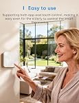 Meross Thermostat intelligent pour la maison, WiFi Thermostat fonctionne avec la matière, Alexa, Apple Home, Google Assistant, App Voice Control, 7x24h Calendrier, Économies d'énergie, Fil C requis (non inclus)