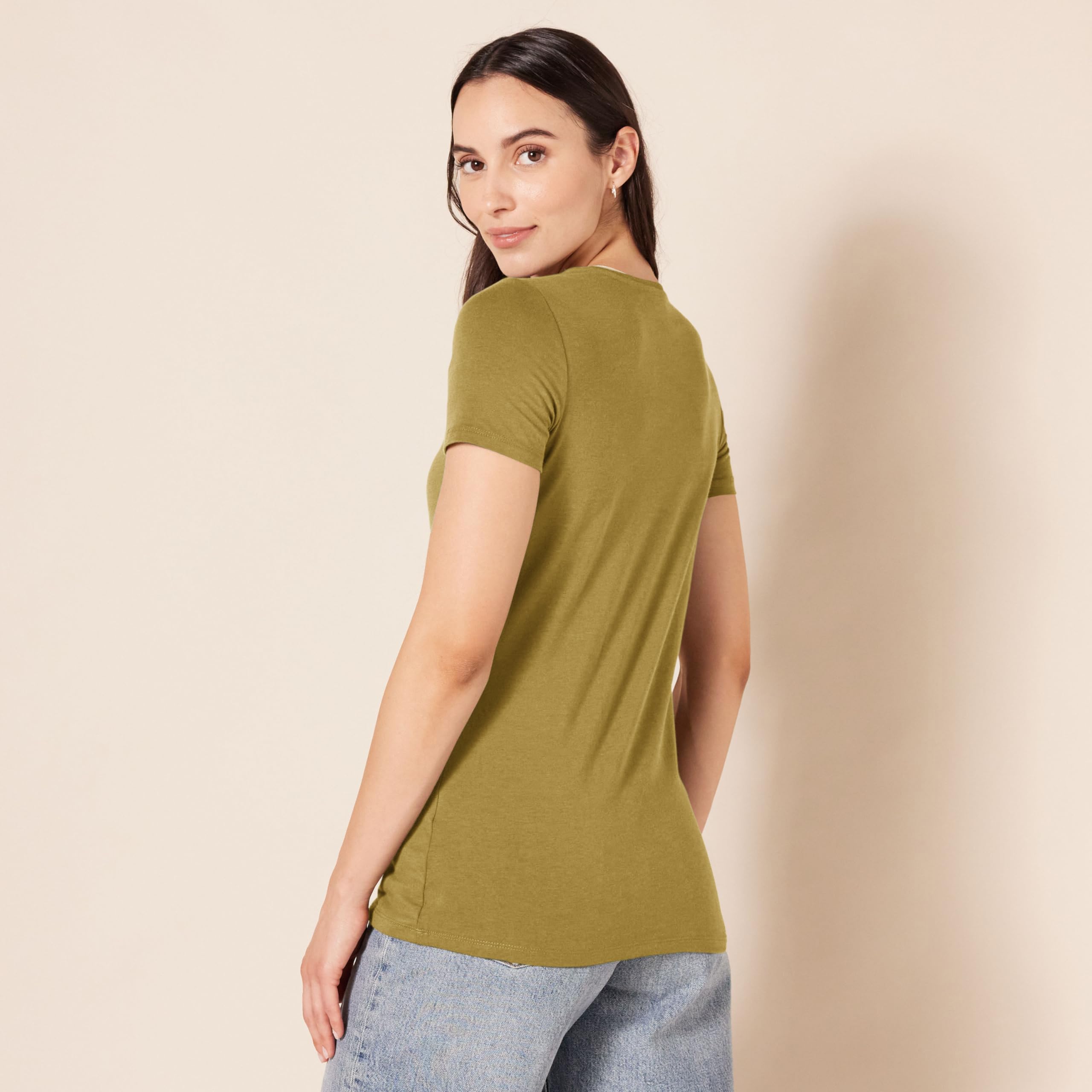 Amazon Essentials Women's Regular-Fit Short-Sleeve T-Shirt (Crewneck and V-Neck Options), Multipacks — view 231