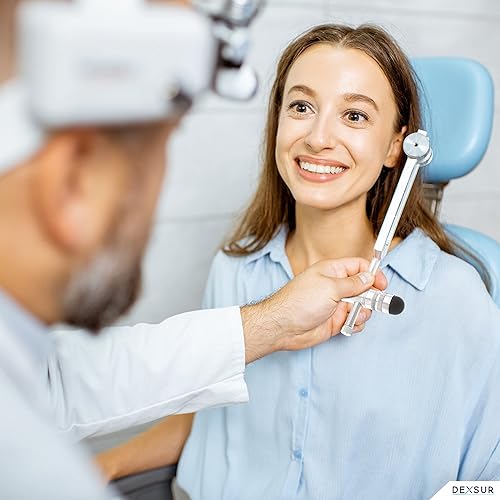 Miniatura 9 de DEXSUR Aleación de aluminio combinada de la horquilla del ajuste del martillo del reflejo del grado médico, uno 2 en 1, 256 herzios que sintoniza la