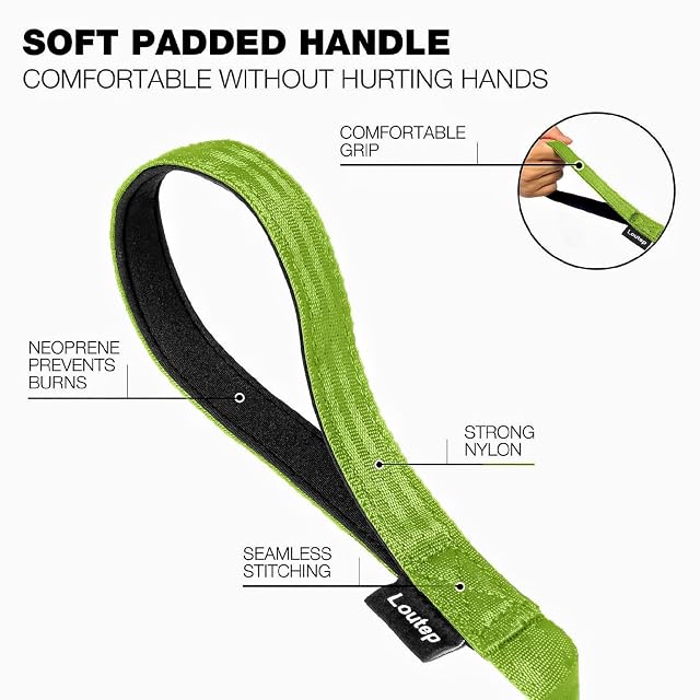 Foto 2 de 7 de Loutep Correa de Entrenamiento para Perros 3 m 5 m 10 m 15 m 20 m 25 m 30 m Cuerda de Nailon Resistente…