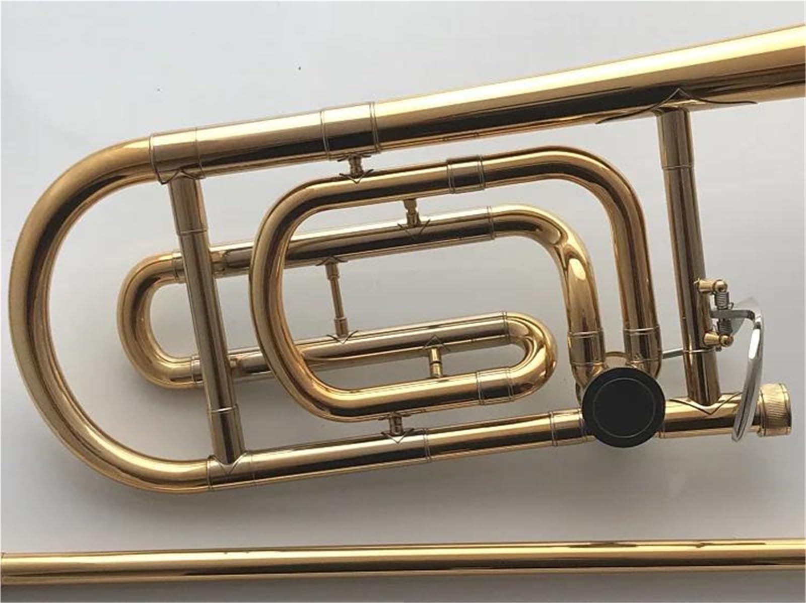 B-Posaune Instrument Goldlack Kolben Profiposaune