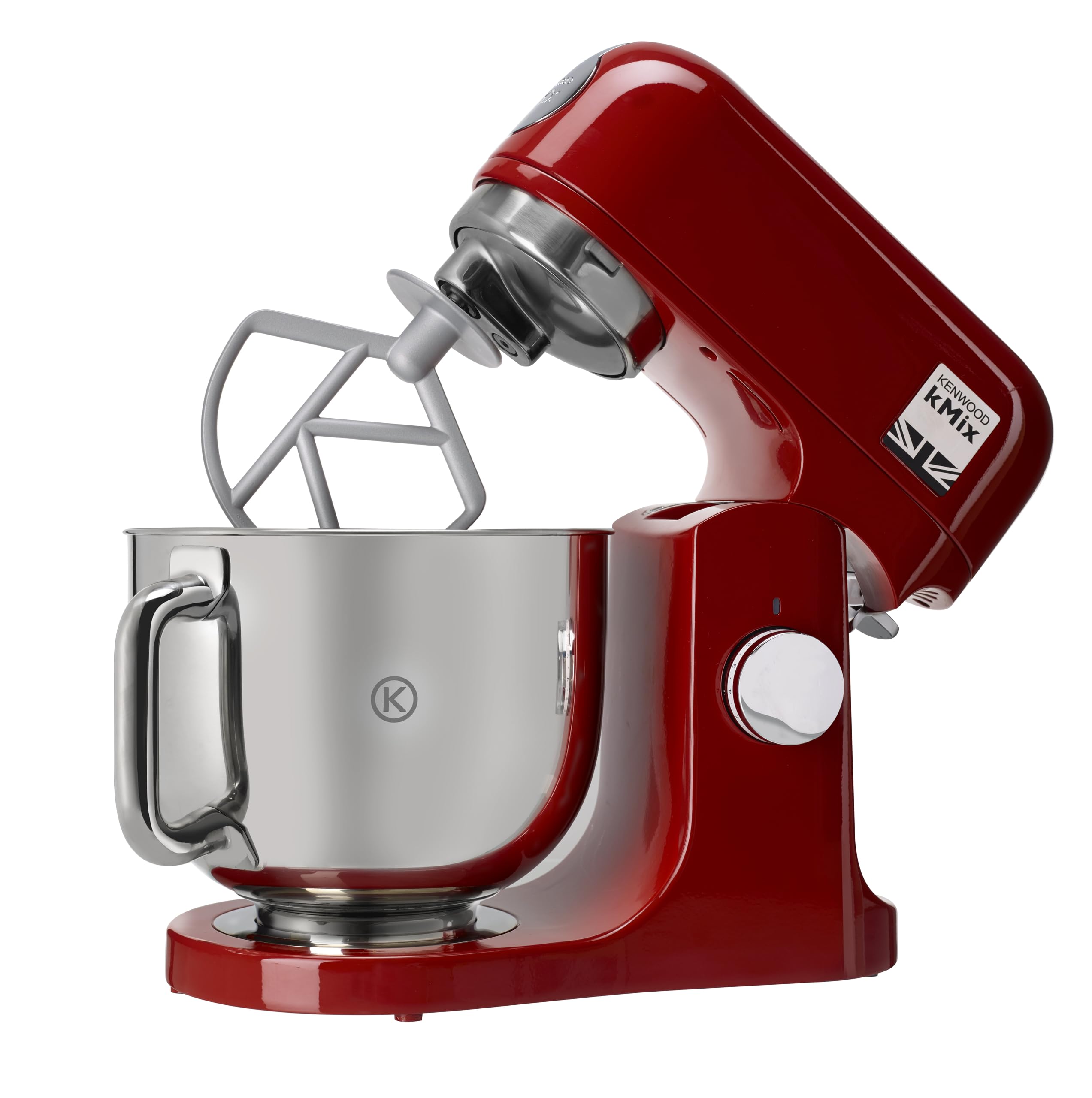 Kenwood KMX750AR Impastatrice Planetaria Kitchen Machine kMix, Robot da Cucina Mixer, 1000 W, 5 Litri, Acciaio, Plastica, Rosso