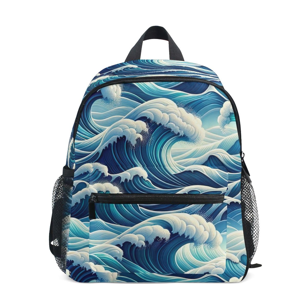 ODAWA Mochilas para niños con etiqueta de nombre, mochila escolar vintage con correa para el pecho, mochilas para niños