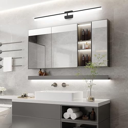 Miniatura 8 de Tipace Luces LED de tocador de 47.2 pulgadas, accesorios de iluminación de baño sobre espejo 5500K