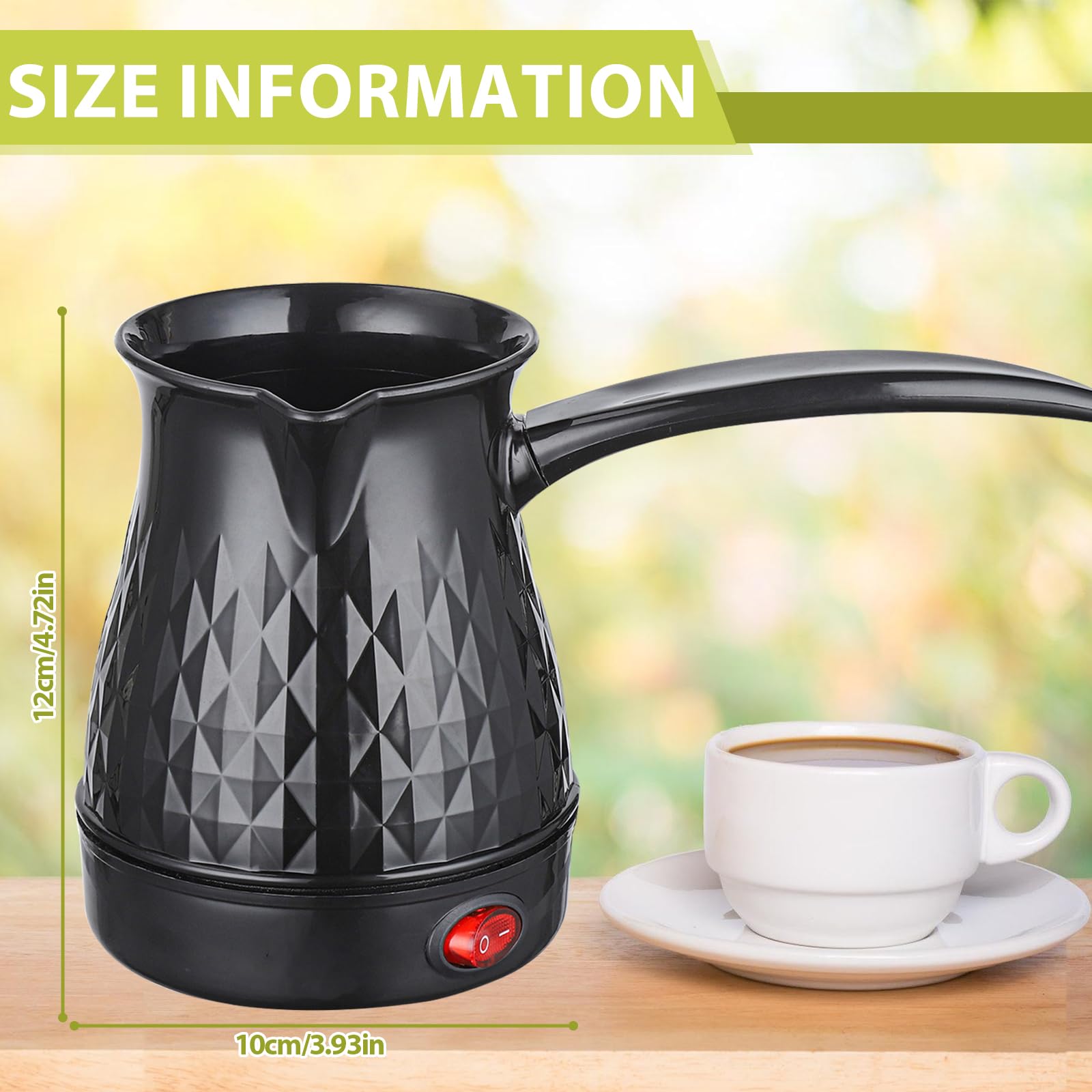 Vegena Caffettiera Turca,500ML 600 W,220 V,Caffettiera Elettrica Turca Elettrica,Caffettiera Elettrica Araba,Caffettiera Elettrica Per Tè E Latte,Tacchino Per Tè Espresso