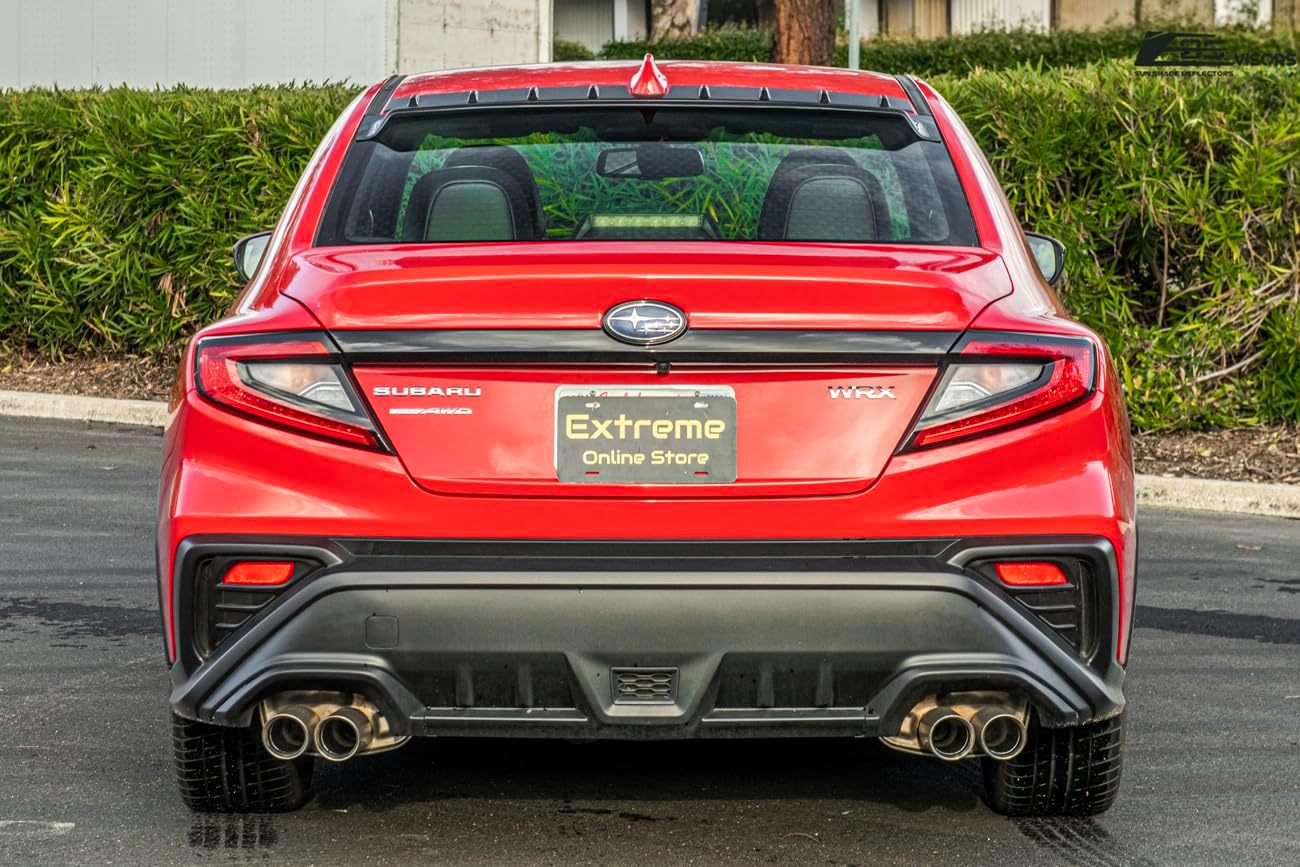 Replacement for 2022-Present Subaru WRX Models | JDM Performance Style Tinted Black Rear Roof Window Wing Visor Spoiler DWV-V263