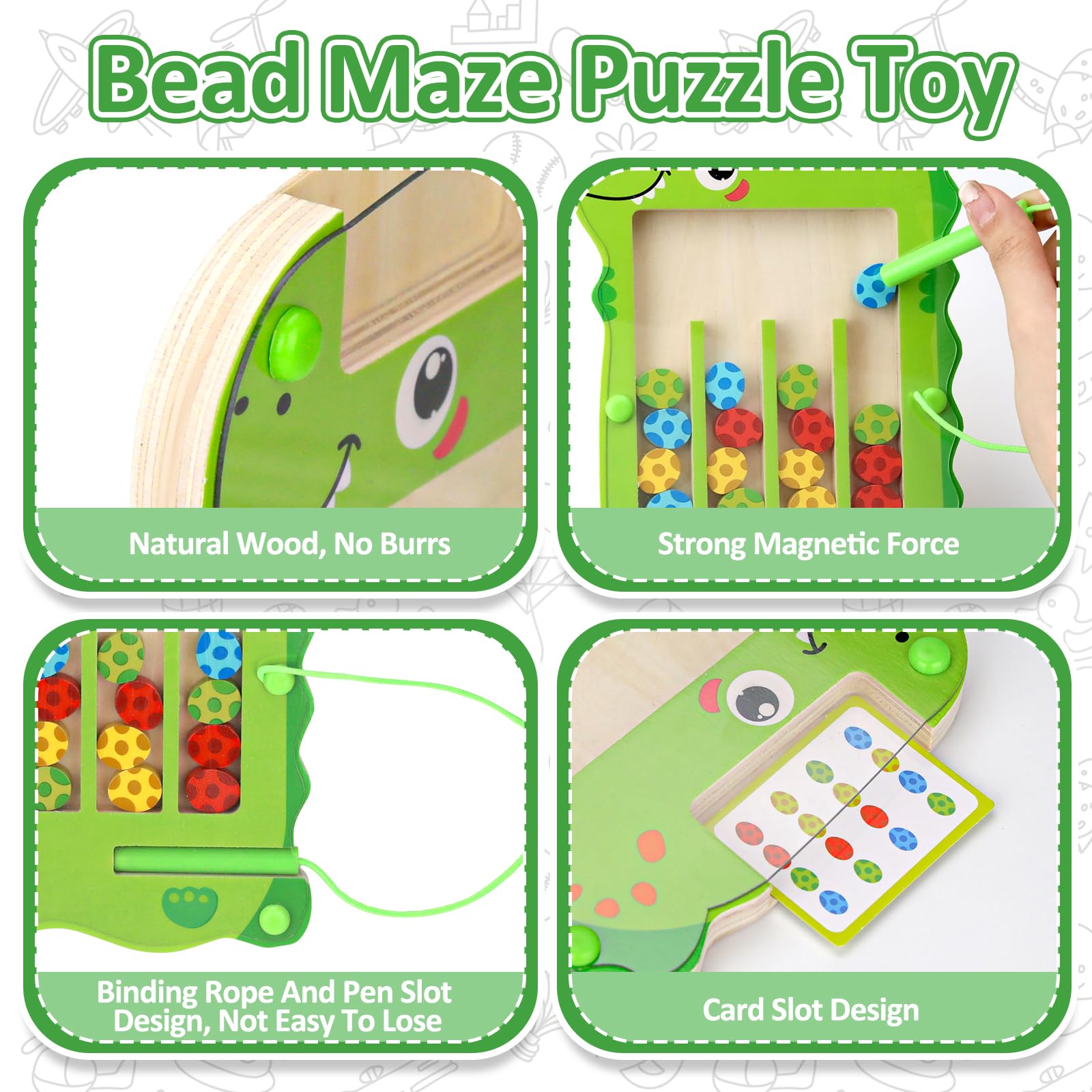 Magnetspiel Kinder Ab 3 Jahre - Montessori Lernspielzeug Dinosaurier Ei