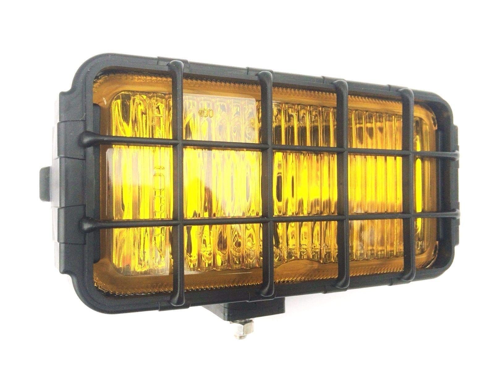 Fendinebbia giallo con griglia di protezione 12/24 V