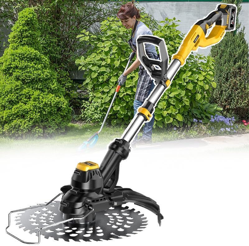 Cordless Grass Shear | 1.8kg Lightweight Body | 3 Speed Modes | Professional Tool for Golfs Courses and Parks,1battery