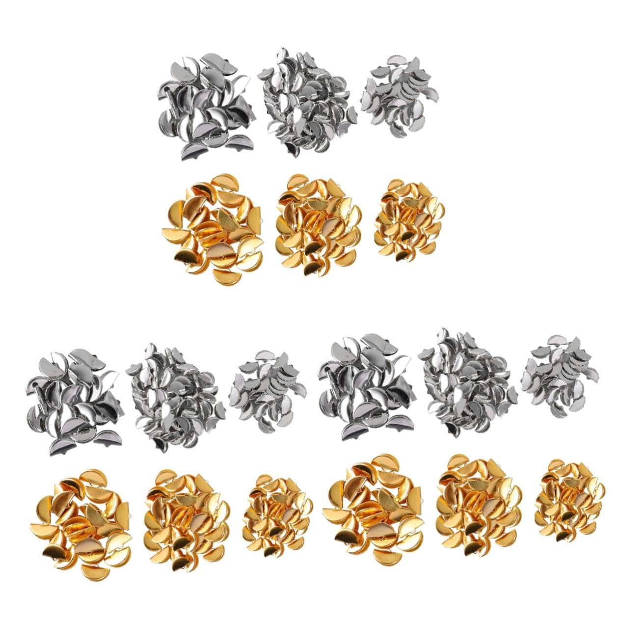 Pinch crimp ends demi-ronds pour sécuriser vos fermoirs et réussir vos finitions de bijoux