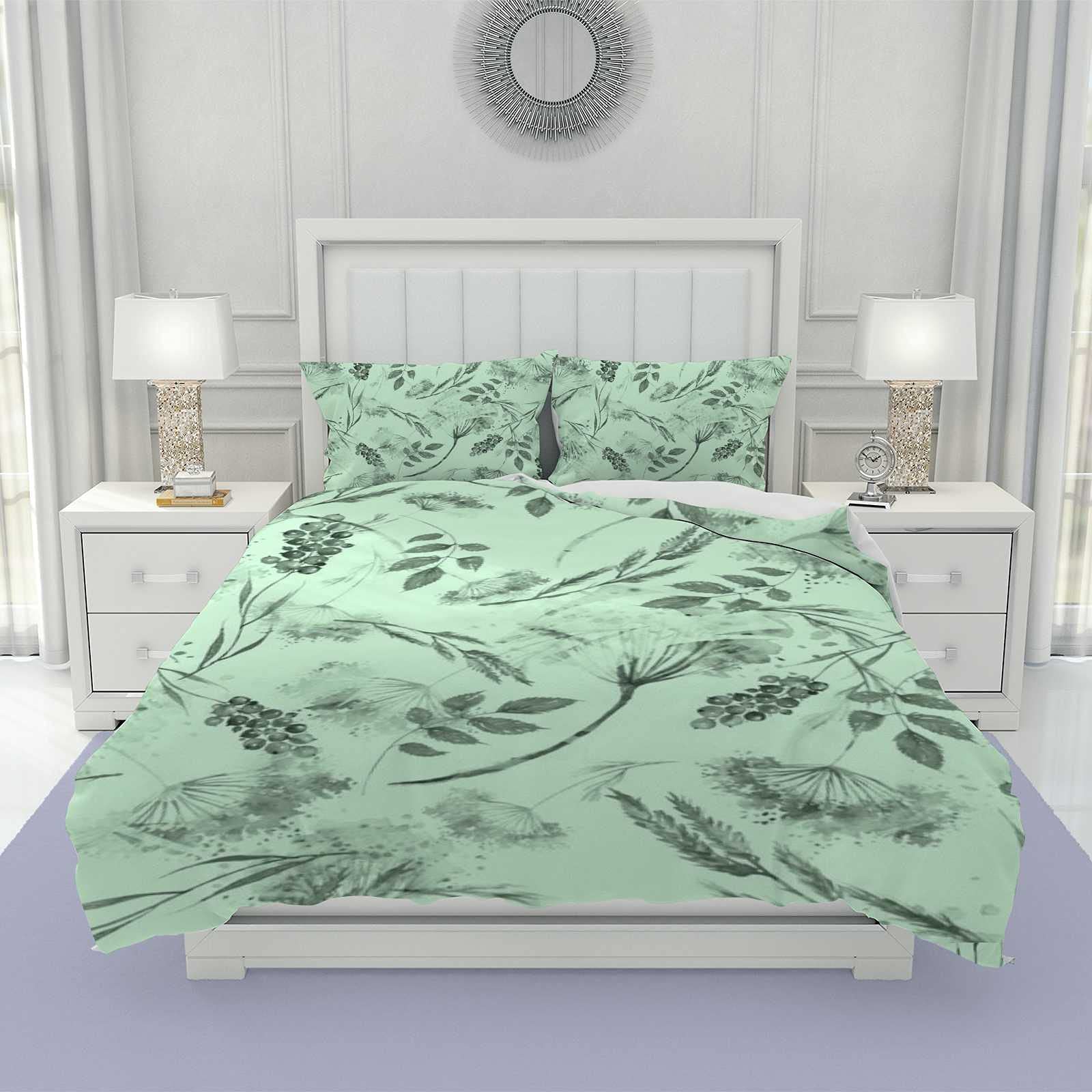 Parure de lit housse de couette polyester taie d'oreiller
