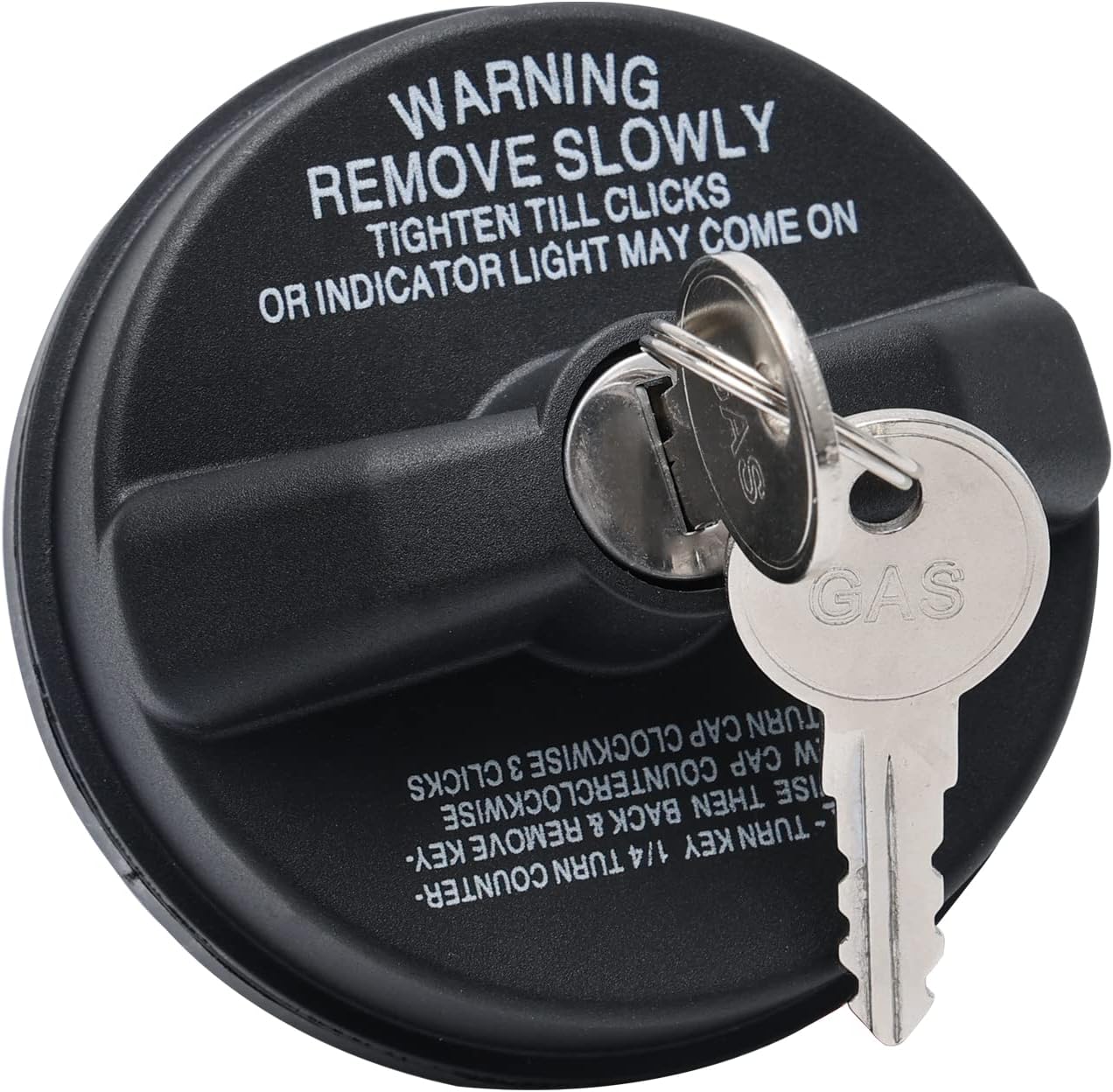 Locking Gas Cap, Lock fuel Cap Compatible with Toyota 4Runner, Buick, Honda, Lexus, Isuzu, Acura, GMC, Infiniti, Mazda, Nissan, Mitsubishi, Scion, Chevy, Cadillac, Subaru, FJ Cruiser, Tacoma, Tundra