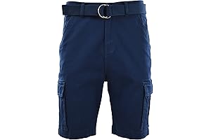 Navy Blue Cargo Shorts for Men