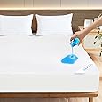 Utopia Bedding Waterproof Mattress Protector Queen Size, Premium Terry Mattress Cover 200 GSM, Breathable, Fitted Style with Stretchable Pockets (Coral)