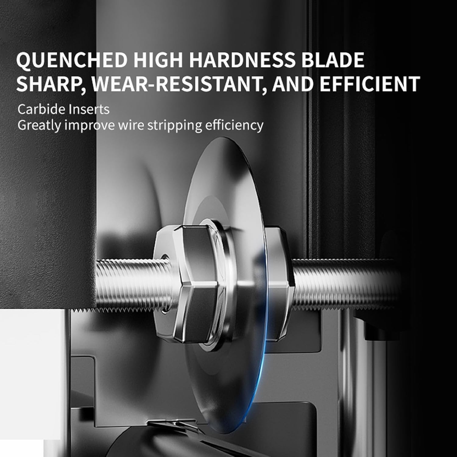 Copper Wire Stripping Machine, Adjustable 0.04” to 1”, Includes 2 Replaceable Blades, Ideal for Scrap Cable & Copper Wire Recycling, Manual or Electric Drill Compatible