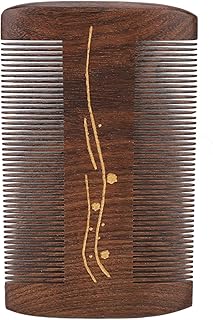 Lice Removal Wooden Comb, Wooden Fine Tooth Lice Comb, Double Sided Lice Removal Prevent Static Fine Tooth Lice Comb for Men Women