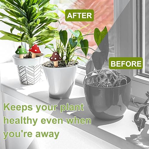 Miniatura 4 de 8 globos de riego de plantas de hongos picos de riego automático dispositivos de riego de plantas inserto de maceta de riego automático estacas de