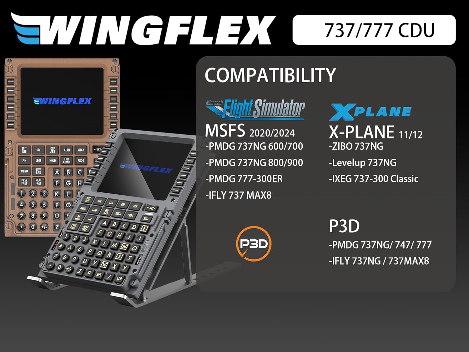 Wingflex B777 CDU フライトシミュレーター用コントローラー Amazon.co.jp: Wingflex B777 CDU フライトシミュレーター