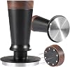 Mongdio Espresso Tamper with WDT Tool, Coffee Tamper With Stainless Steel Spiral Bases, Spring Loaded Tamper, Tamper Tool for Espresso Machine, 58mm