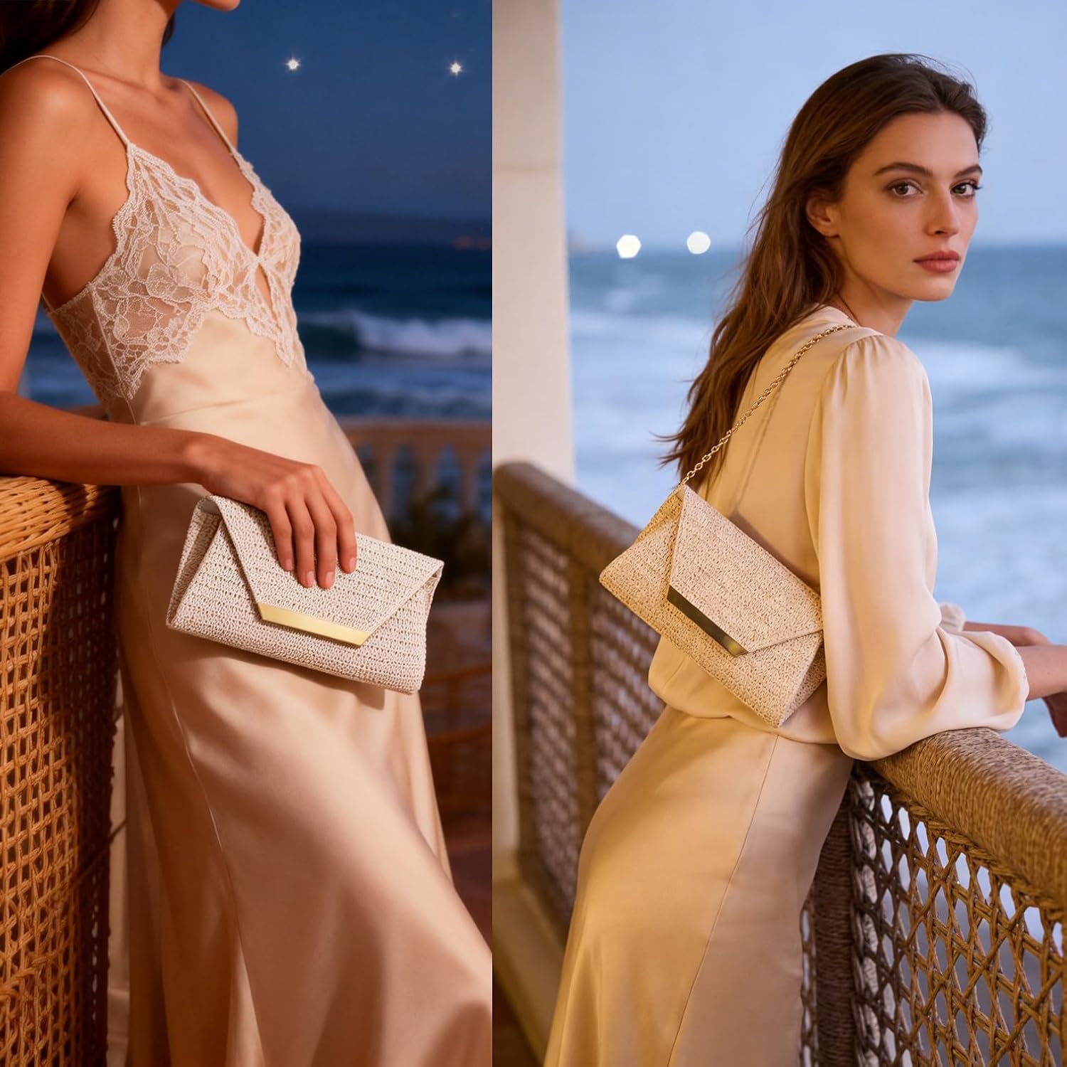 Patent Leather Envelope Clutch Womens Evening Handbag Stylish Shoulder Bag Purse for Christmas Wedding Party Prom - Image 2