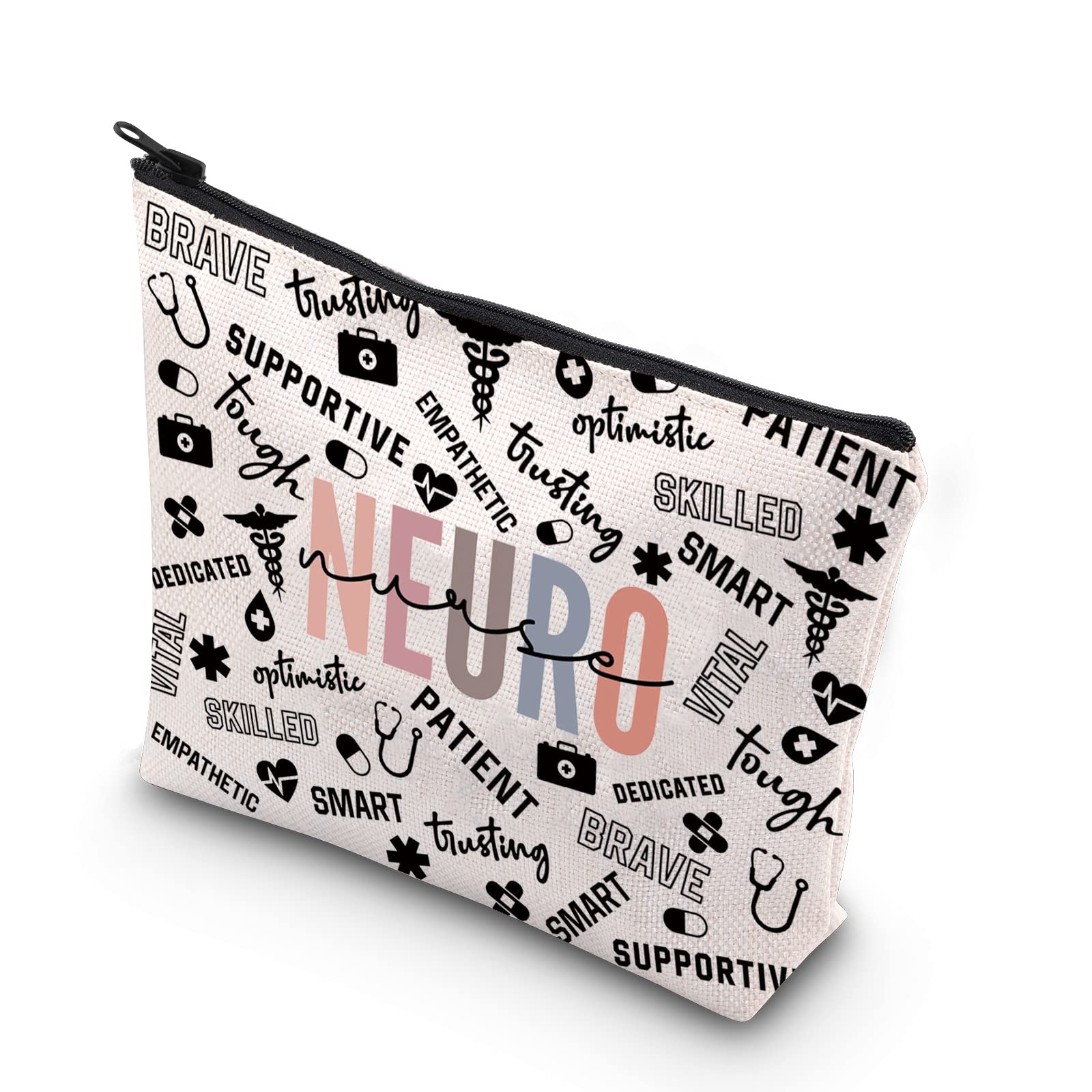TSOTMO Neuro Nurse Thank You Gift Neuro Teacher Gift Neuro Nurse Graduation Gift Zipper Makeup Bag (Neuro)