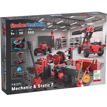 Fischertechnik Experiment Mechanic Building Kit + Static 2, The Optimal Technical Building Kit to Discover the Basics of Tech