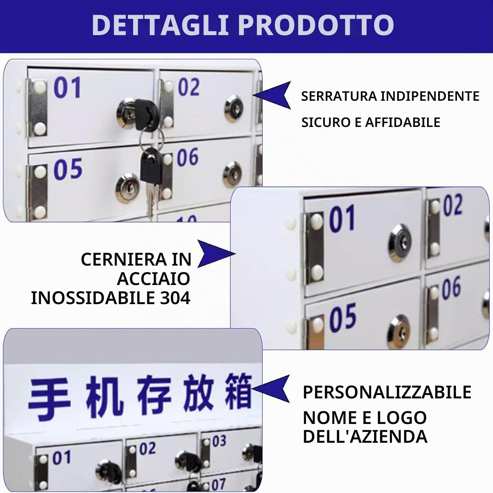 Armadietto a Muro per Cellulare, in Acrilico, con 20/30/40 Slot, per la Scuola e L'Ufficio, per Cene, L'Ora di Andare a Dormire e Il Tempo in Famiglia,30Slot
