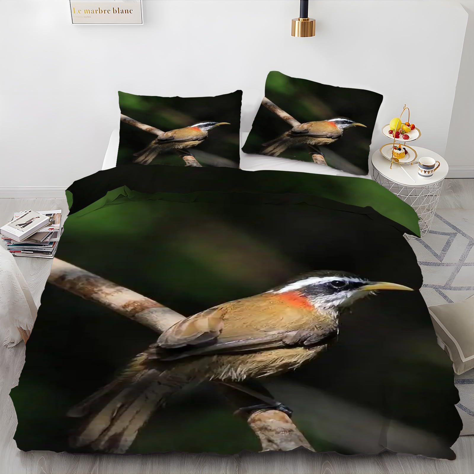 Linge de lit en microfibre douce motif gazelle pour créer une chambre style safari