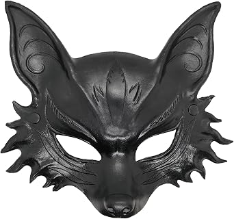 Fox Mask Animal Half face Mask For Halloween Masquerade