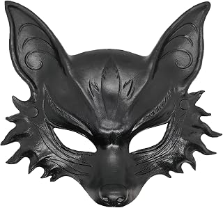 Fox Mask Animal Half face Mask Halloween Party Cosplay Masquerade Supplies