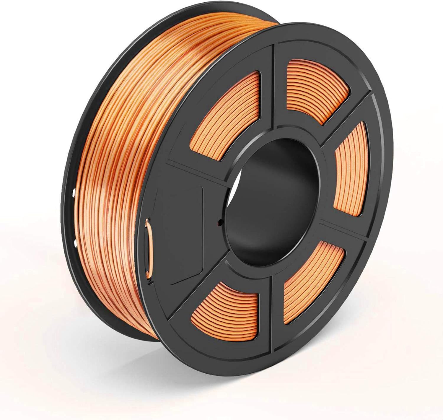 TECBEARS Shiny Silk Copper PLA 3D Printer Filament 1.75, Dimensional Accuracy +/- 0.02 mm, 1 Kg Spool, Pack of 1