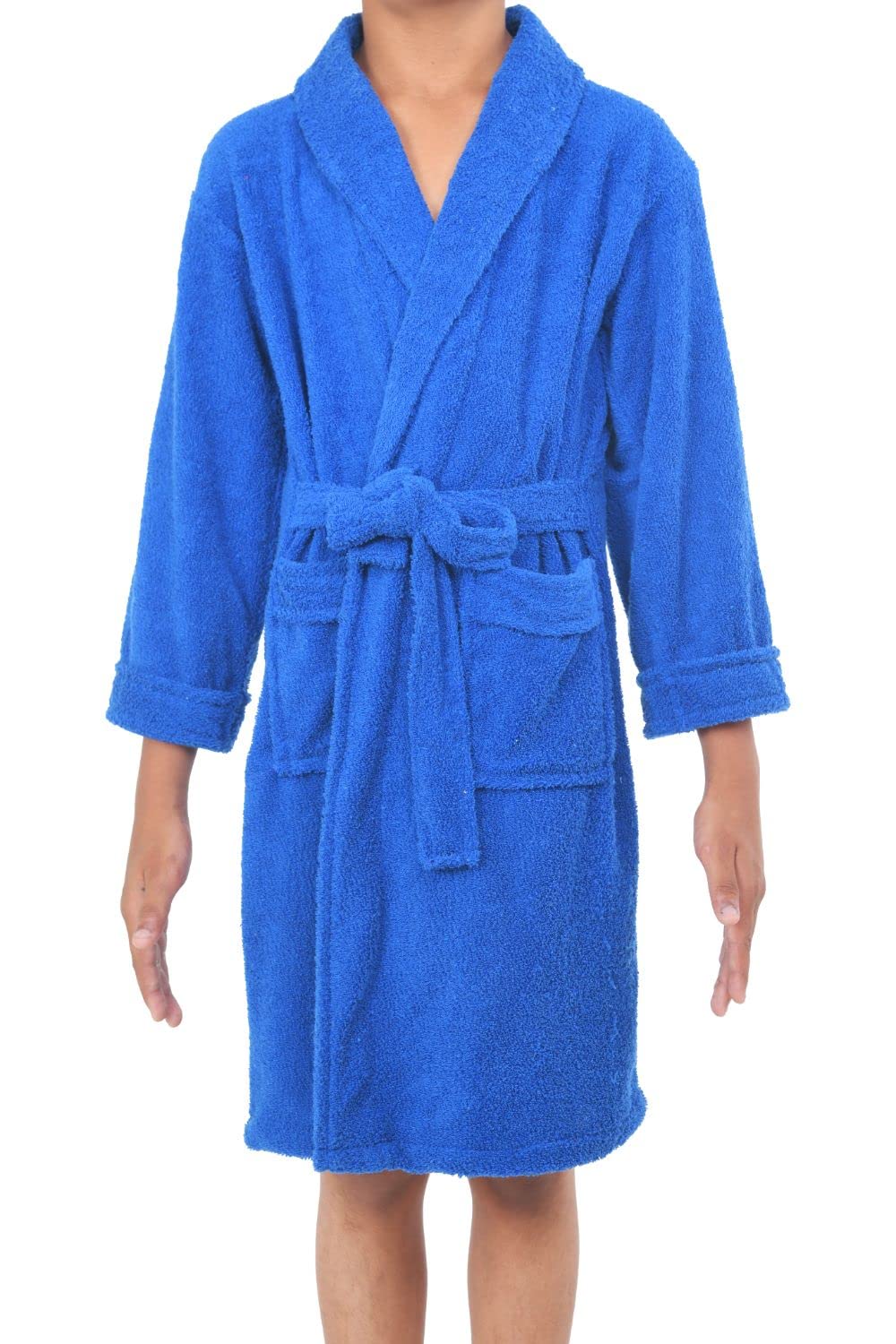 Comfortlooms Kids Bath Robe | Comfortable & Durable Cotton Bathrobe - Suitable for Birthday/Diwali/Christmas Return Gift_Kids_Heavy_Collar_250_GSM_royal_30 1