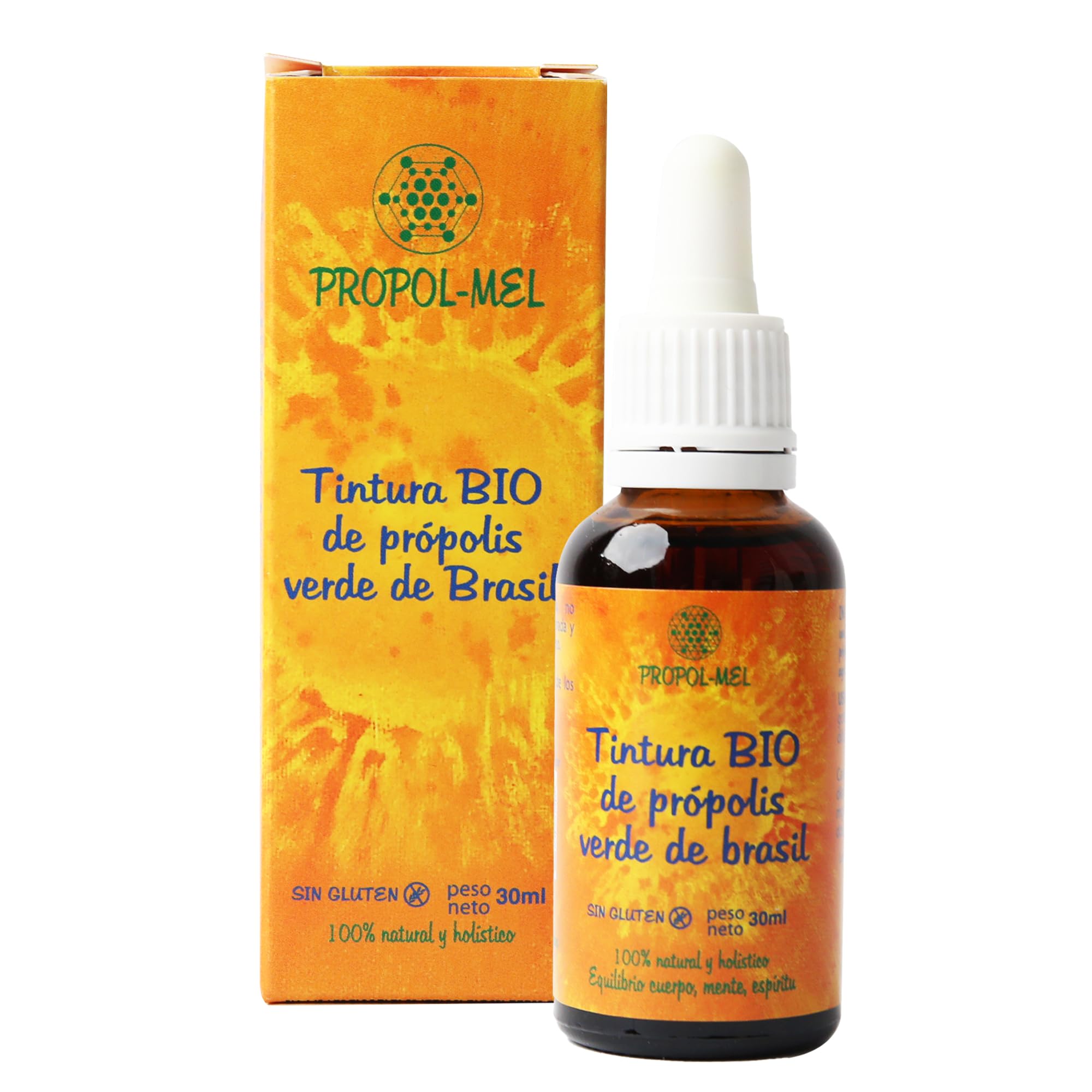 Brasilianischer grüner Propolis-Flüssigextrakt 30 ml – BIO. Urtinktur. 100% natürlich, glutenfrei, 25% Gewicht/Volumen.