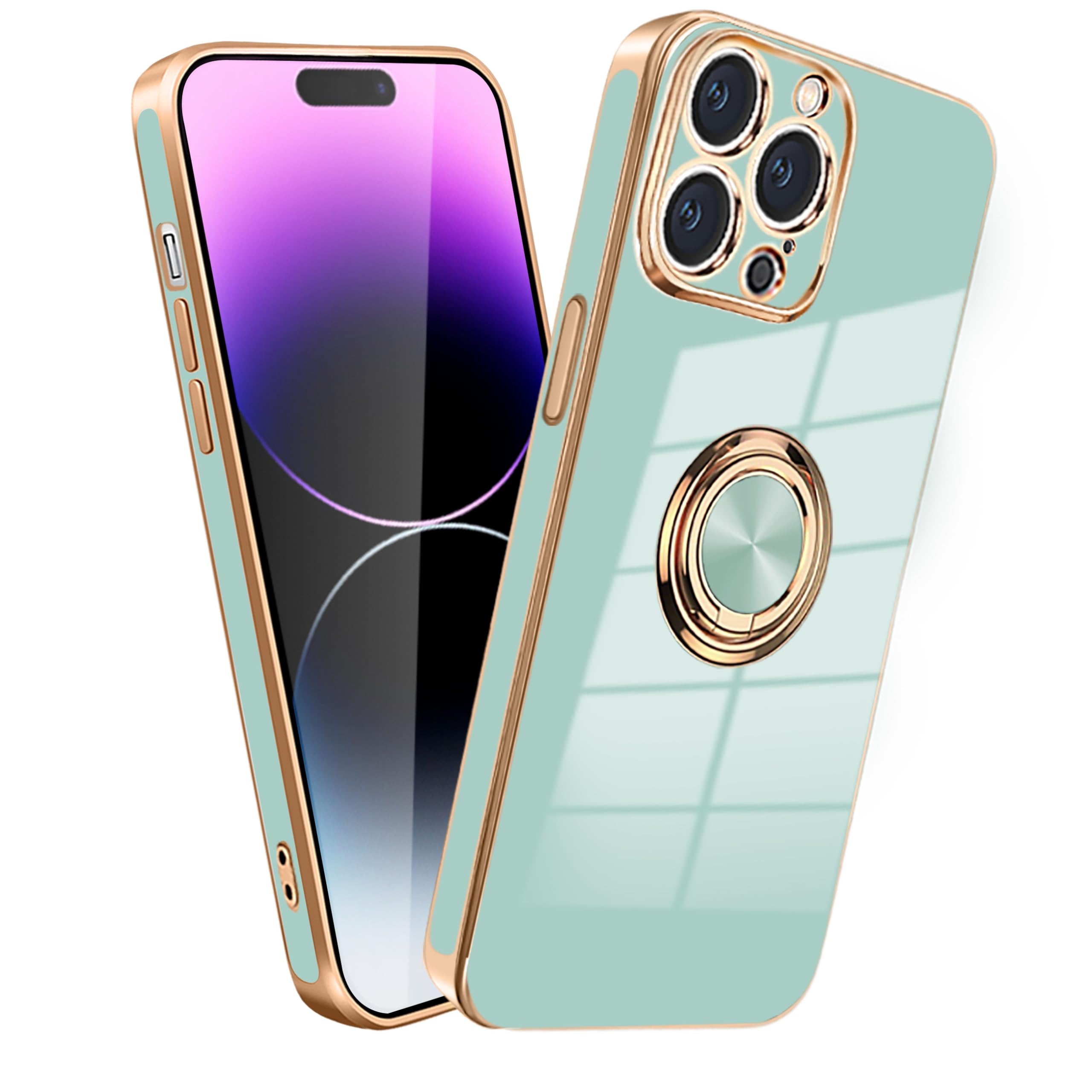 Amazon.co.jp: MiaoKeDa ケース 用のiPhone 14 Pro リング 耐衝撃 い